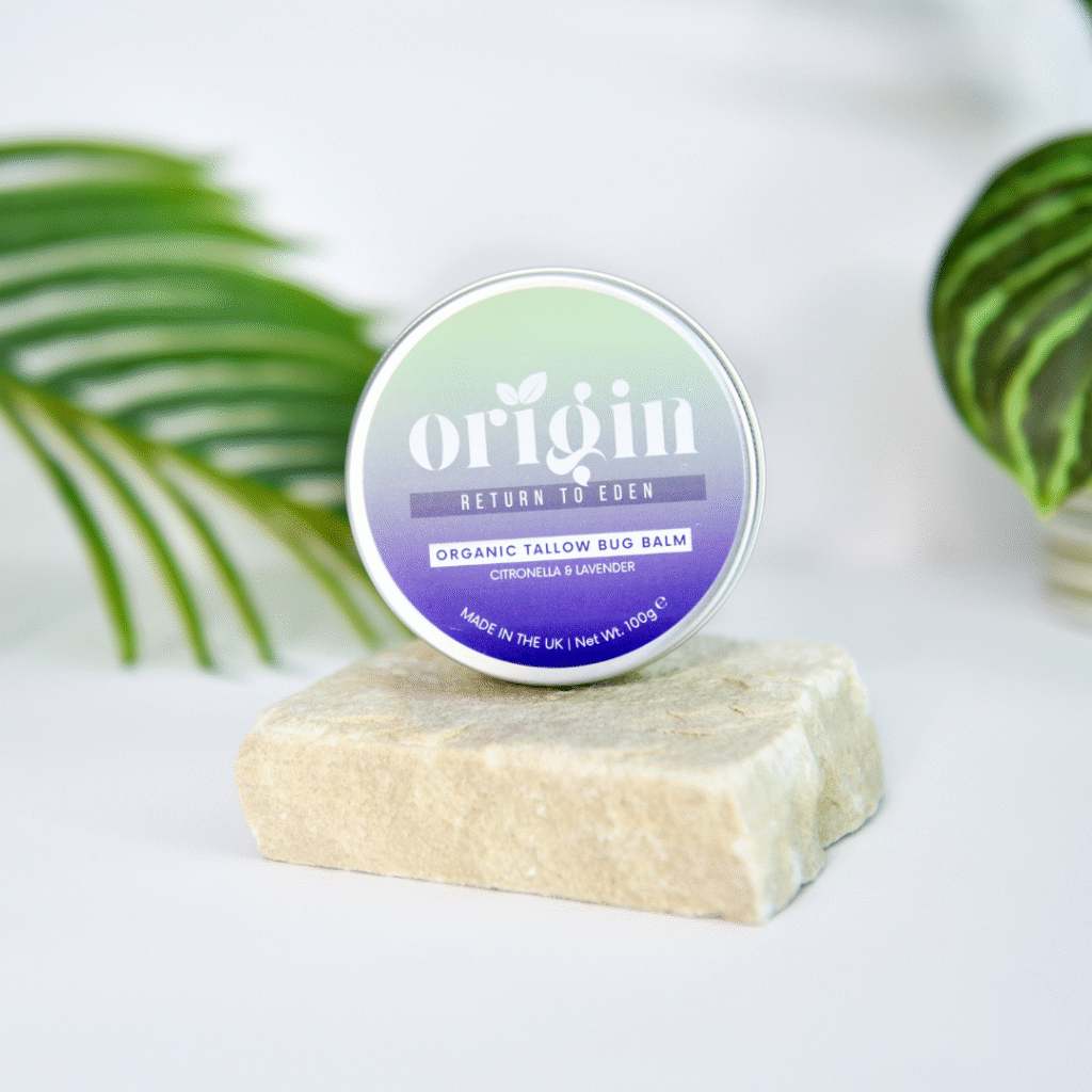 Bug Balm natural insect repellent in silver tin