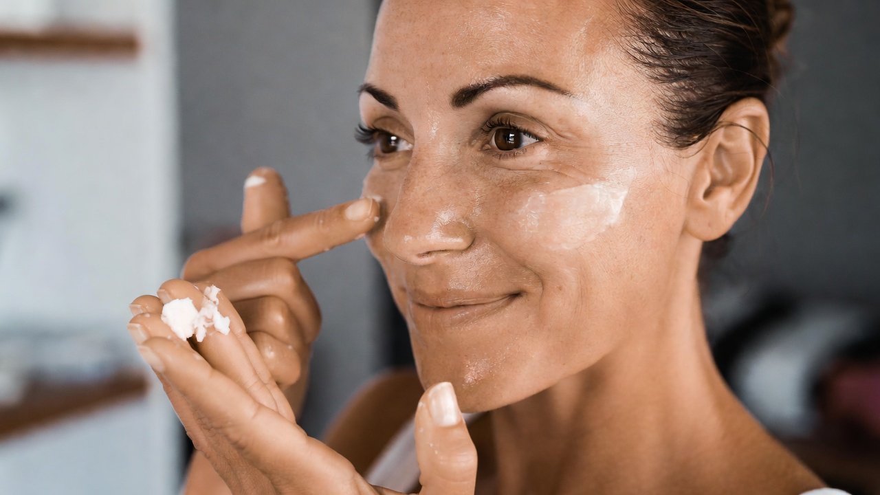 Beef tallow balm displayed in a minimalist natural skincare setting