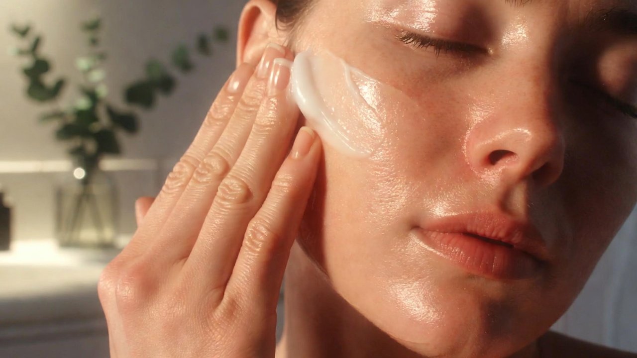 Simple daily natural skincare routine using clean organic products