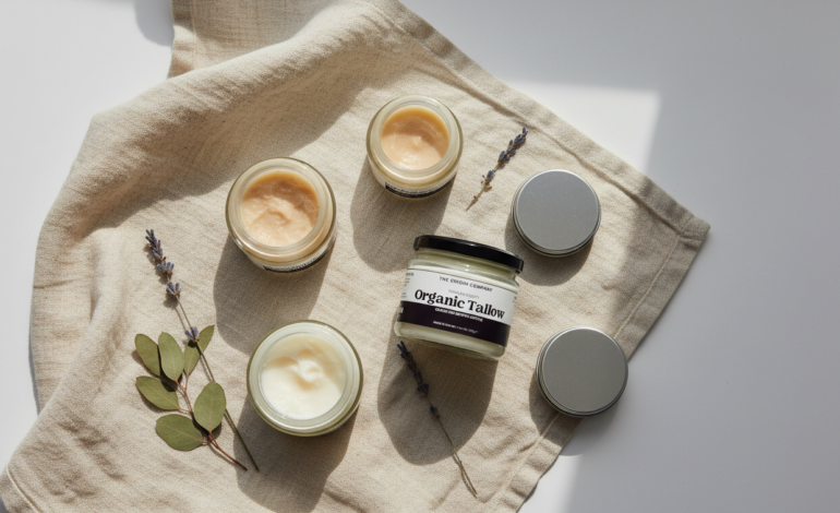 Eco-friendly sustainable skincare products with minimal packaging