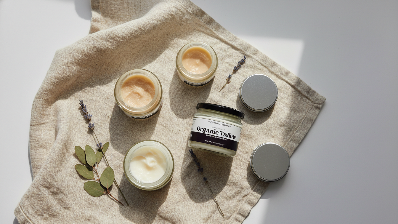 Eco-friendly sustainable skincare products with minimal packaging